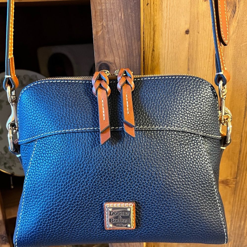 Dooney & Bourke Leather Navy Crossbody Bag